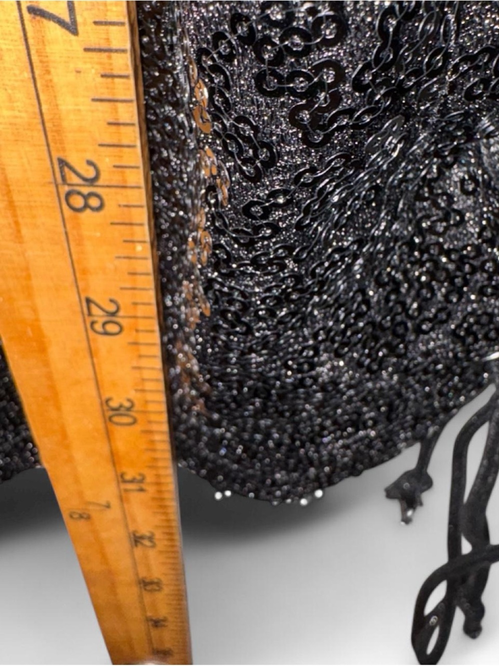 Black Sequin Lace-Up Bodycon Dress - Picture 6 of 9